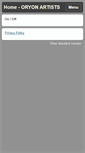 Mobile Screenshot of oryonartists.com